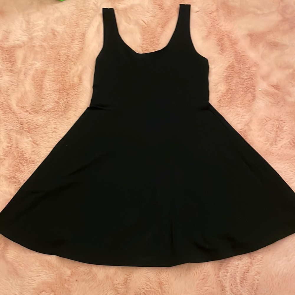 Express Little Black Dress with Zipper Accent
